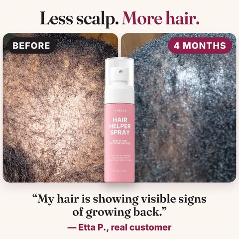 Real customer with Hair Helper Spray